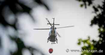 Waldbrand in Hessen: Löschhubschrauber verhindern Ausbreitung in Franken