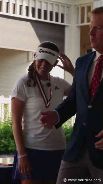 Let the celebration begin! 🍦 Mic’d up with Asterisk Talley after her victory at The Honors Course 😎