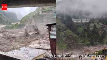 Bridge Washed Away: Flash flood cuts off Tamak Nala area; authorities warn of rain across Uttarakhand