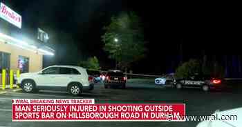 Man shot, in the hospital with life-threatening injuries after shooting outside Durham bar