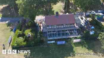 First look at pub after scaffolding removed after decades
