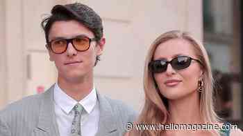 Count Nikolai is the ultimate cheerleader as he admires stunning model girlfriend Benedikte Thoustrup on the runway
