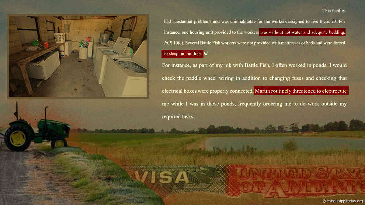 Mexican seasonal employees at Battle Fish farm in Tunica County allege labor abuses