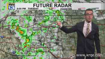 Heavier monsoon storms and cooler air ahead