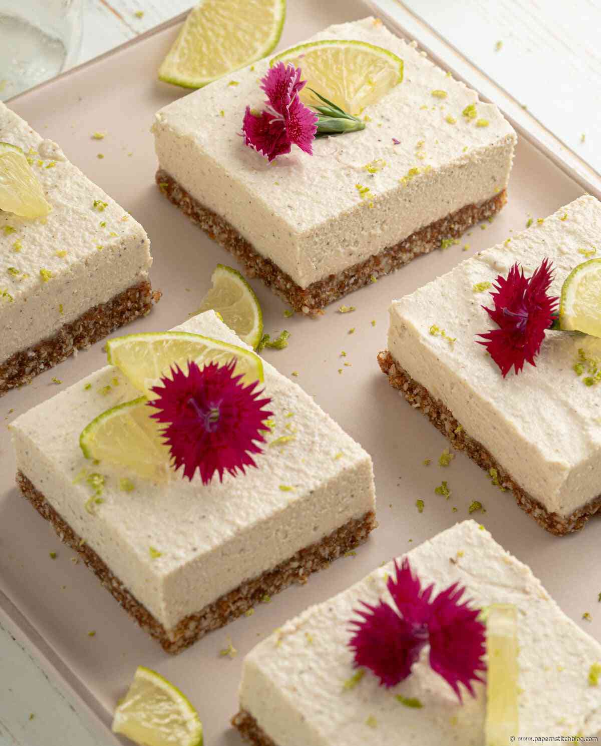 No-Bake Vegan Key Lime Bars