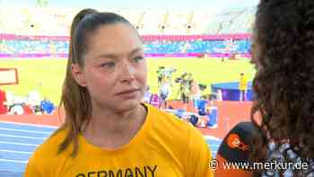 „Ihr interpretiert mich alle falsch“, sagt Gina Lückenkemper am ZDF-Mikro, dann fließen Tränen
