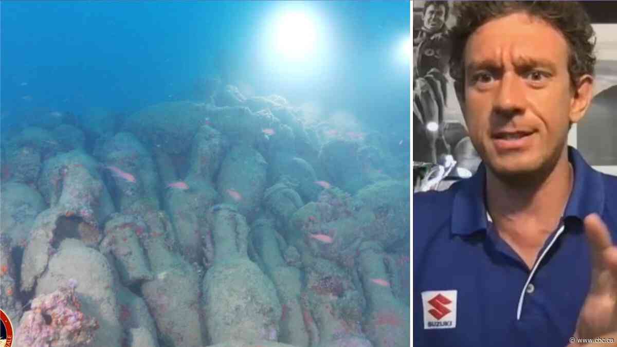 'Big emotion': Freediver discovers ancient Roman shipwreck off the coast of Sicily