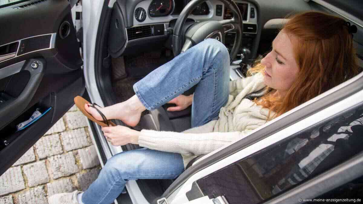 Loses Schuhwerk am Steuer? Warum das keine gute Idee ist
