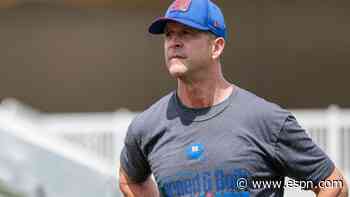 What we're hearing and seeing at Giants training camp: Harbaugh's priority is to stop the run