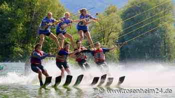 Wasserski-Show in Kiefersfelden begeistert mit Siebener-Pyramide