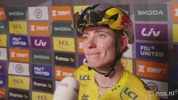Vollering geniet van winst in het geel in Nice: 'Sprakeloos en supertrots'