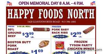 Happy Foods North specials: Memorial Day 2026
