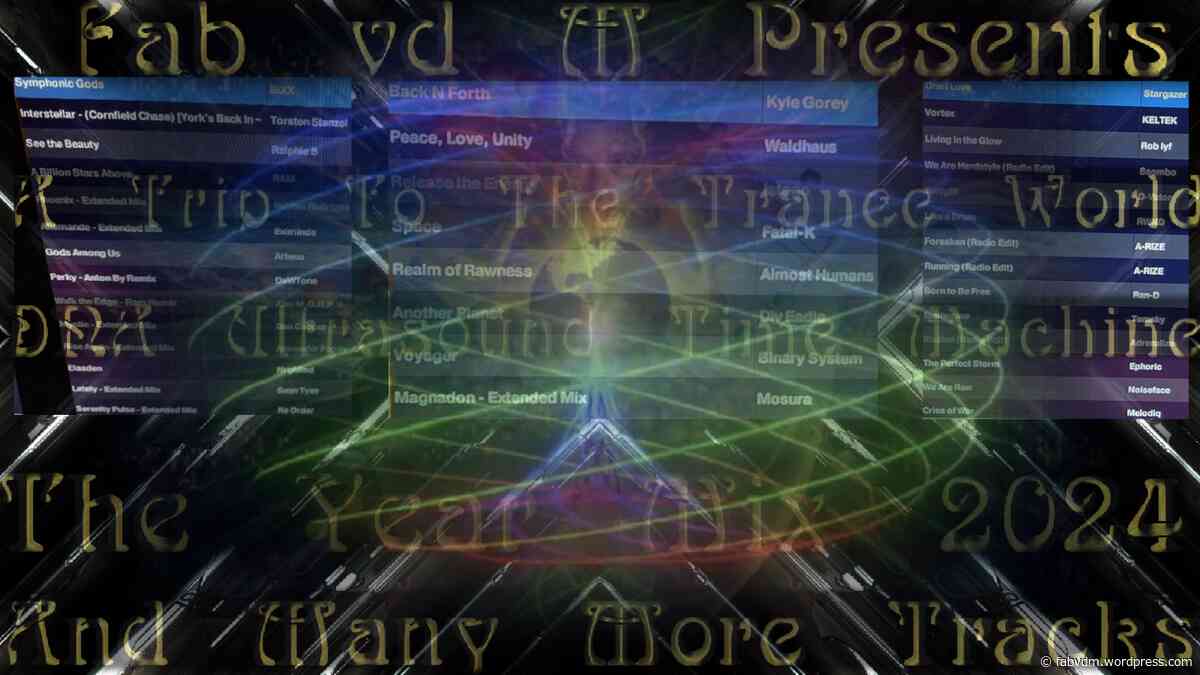 Fab vd M Presents A Trip To The Trance World DNA Ultrasound Time Machine The Year Mix 2024 (Sounds Of The Gods)