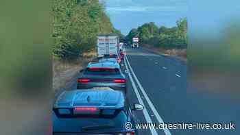 Live updates as rush-hour 'crash' sparks Cheshire A500 gridlock