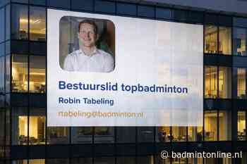 Van badmintonbaan naar bestuurstafel: Robin Tabeling is trots