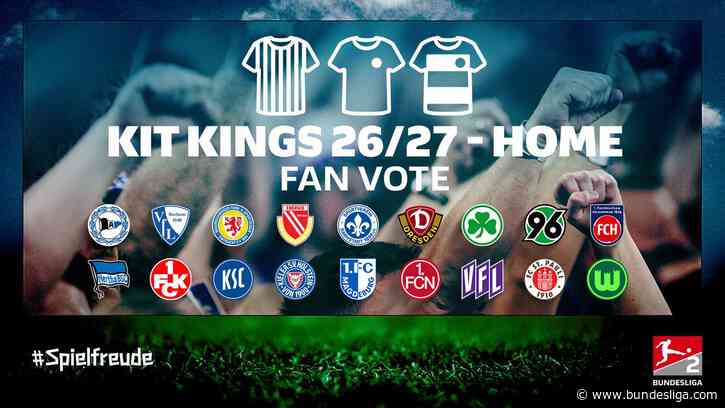 Vote for the best jersey in Bundesliga 2 in 2026/27!