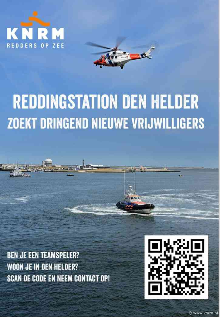 Bemanning gezocht voor reddingboot Den Helder