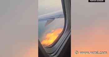 Emergency over Myrtle Beach: Flames shoot from engine of Charlotte-bound plane after bird strike