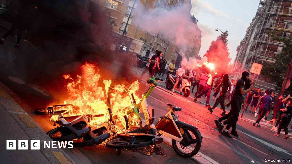 Hundreds arrested and police injured after Champions League riots in France