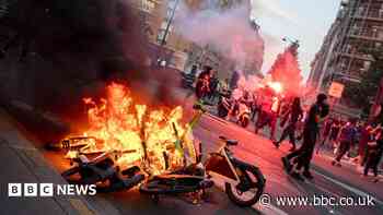 Hundreds arrested and police injured after Champions League riots in France