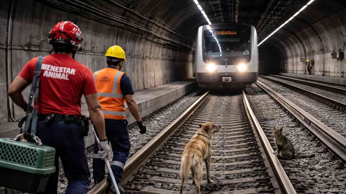 Quito: ¿Qué pasó con el perro y el gato que detuvieron el metro?