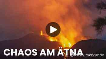 Vulkan-Video: Ätna auf Sizilien spuckt Lava und Asche