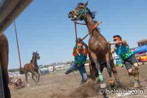 Indian horse relay put on by Little Shell Chippewa Tribe debuts at Montana State Fair