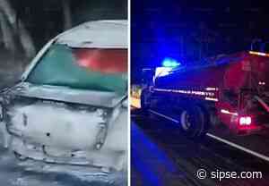 Fatal accidente en Bacalar deja conductor completamente calcinado
