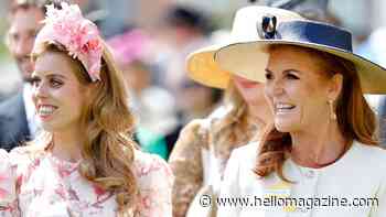 Princess Beatrice was her mother Sarah Ferguson's clone in strapless wedding guest dress