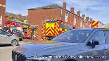 Emergency services swarm Eccles street after fire breaks out at property