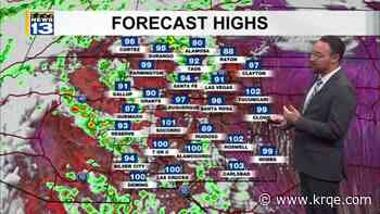Increasing moisture will bring more storm chances to parts of New Mexico this week