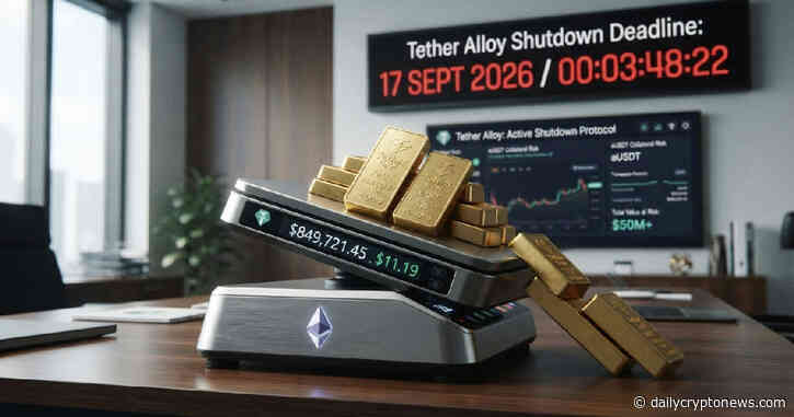 Tether Alloy Shutdown Leaves $850k Gold at Risk as Deadline Nears
