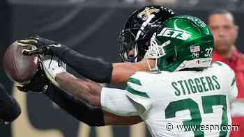 Jets CB Stiggers collapses at practice, hospitalized