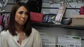 Alex Jones returns to Wales for emotional reunion with Caerphilly sub-postmaster