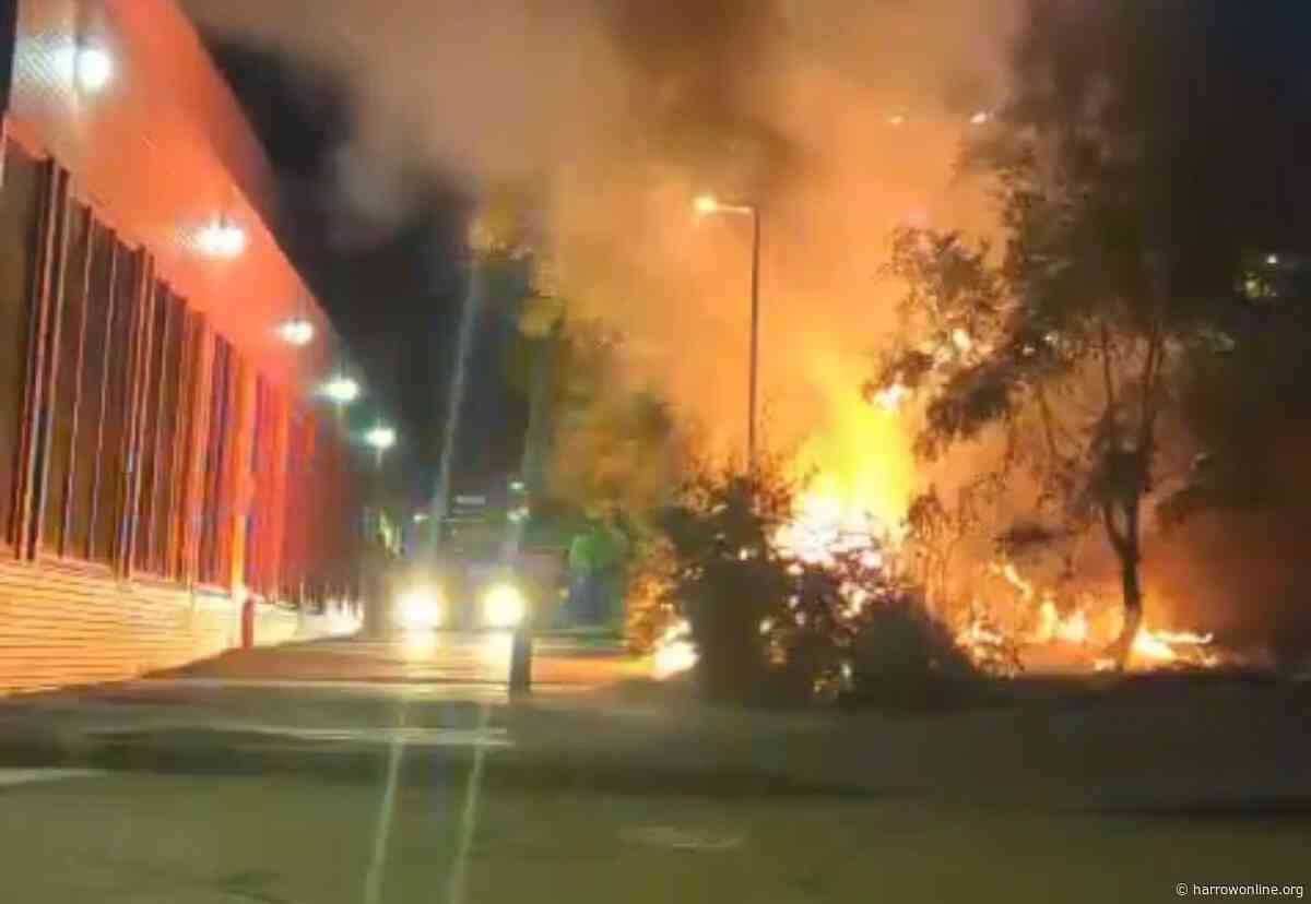 ‘Explosion sound’ heard before fire near Stanmore Library