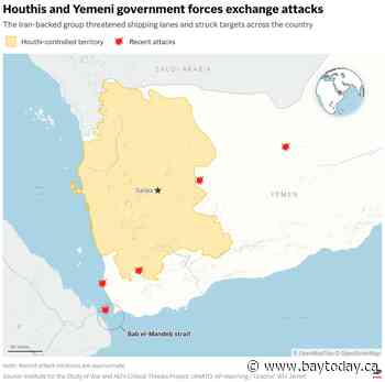 Iranian-backed Houthis kill 6 in attack on vessel, and other developments in the Mideast