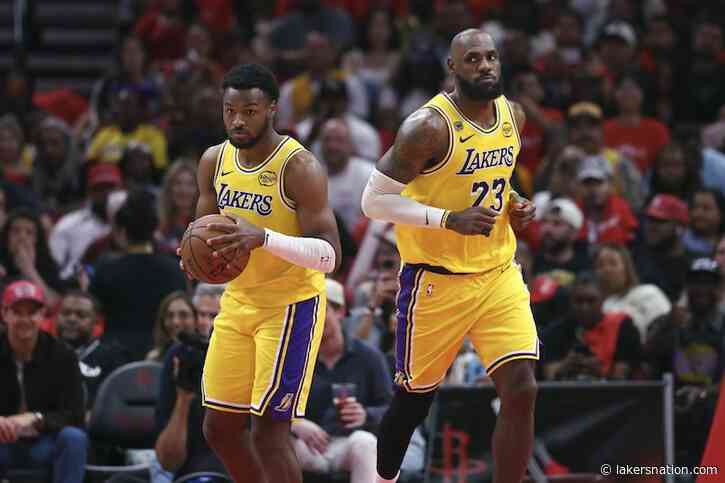 Lakers Video: LeBron James Jokes About Bronny Being Former Teammate