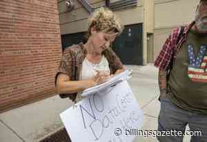 Sheriff's deputies detain data center petitioner Solberg at MontanaFair