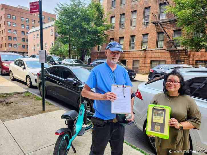 Pelham Bay residents rally against e-bike corral taking up parking space