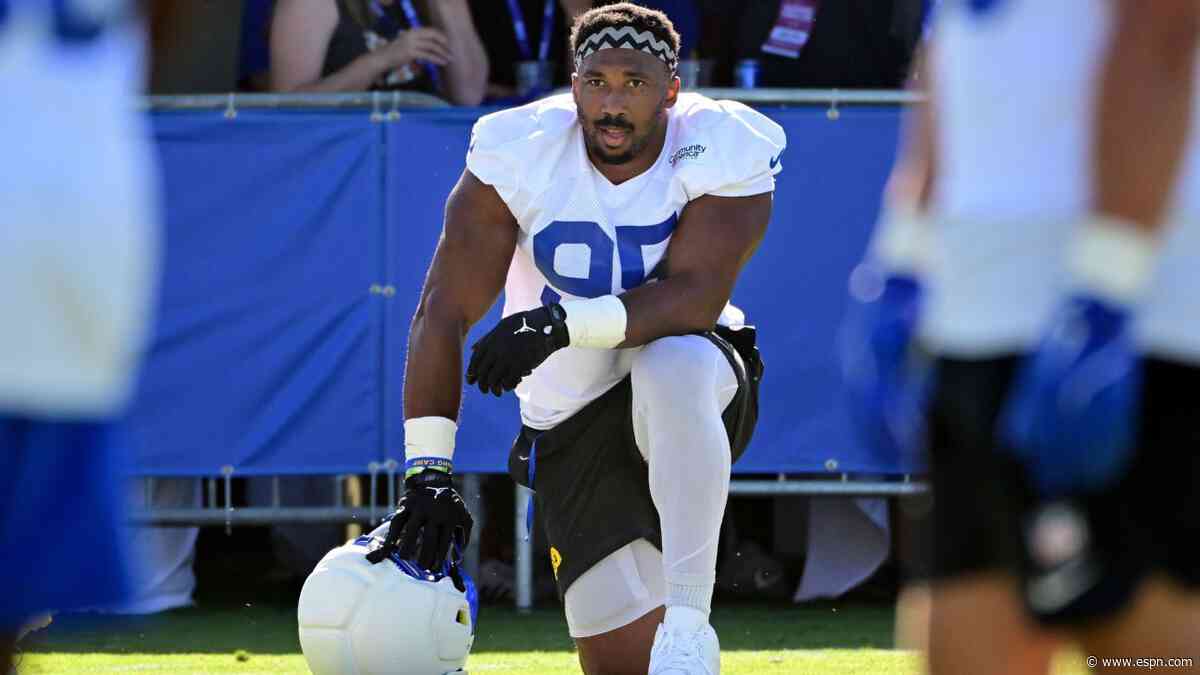 Garrett misses practice again; Nacua exits early
