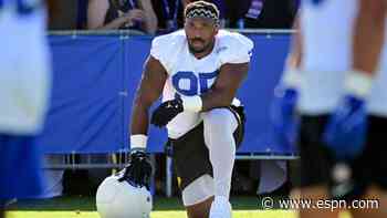 Garrett misses practice again; Nacua exits early