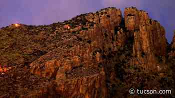 Wildfire near Tucson burns in rugged canyon