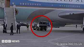 Watch: Was Trump smuggled out of Air Force One in a catering truck?