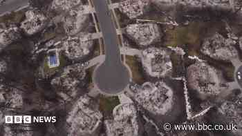 Drone captures devastating aftermath of Spokane wildfires
