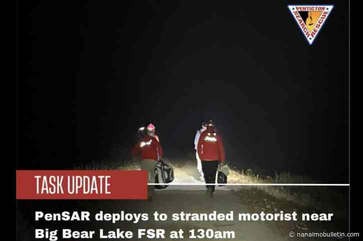 Penticton Search and Rescue asks travellers to be prepared before braving backroads