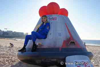 Budget Direct Sends Nikki Osborne Into Orbit With Maroubra Beach Space Capsule