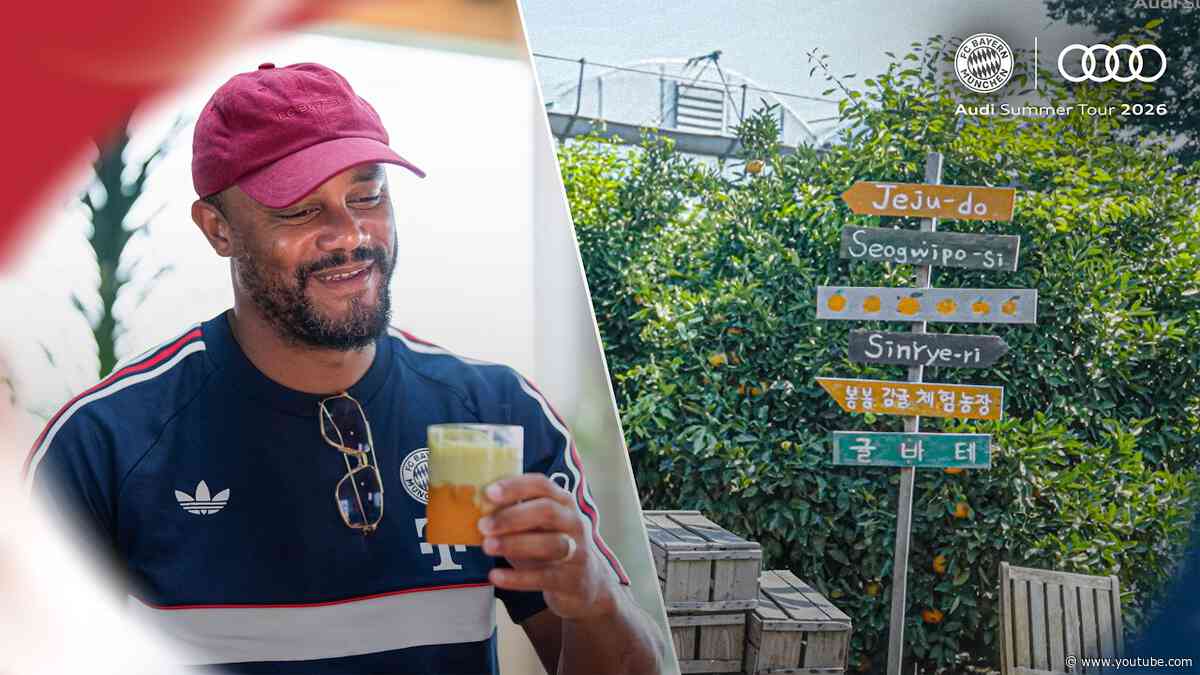 “We can’t afford any arrogance” | Coach Kompany visits a traditional tangerine farm on Jeju!🍊👊