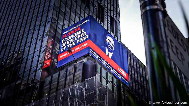 Florida names NYC Mayor Zohran Mamdani 'Economic Developer of the Year' in Times Square campaign