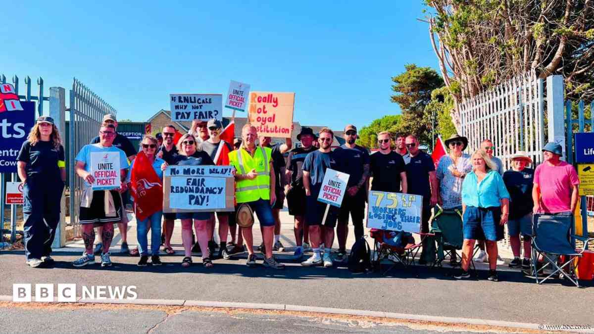 RNLI workers strike over island redundancy dispute