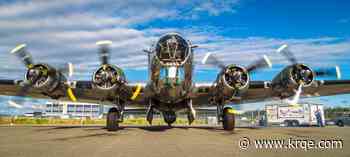 One of the last flying B-17 bombers makes its way to Albuquerque